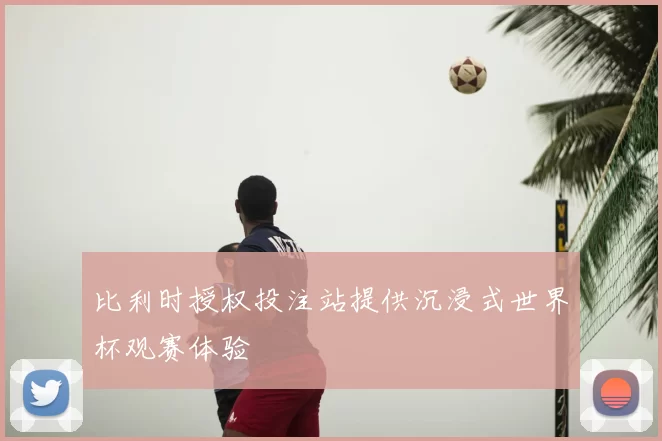 比利时授权投注站提供沉浸式世界杯观赛体验