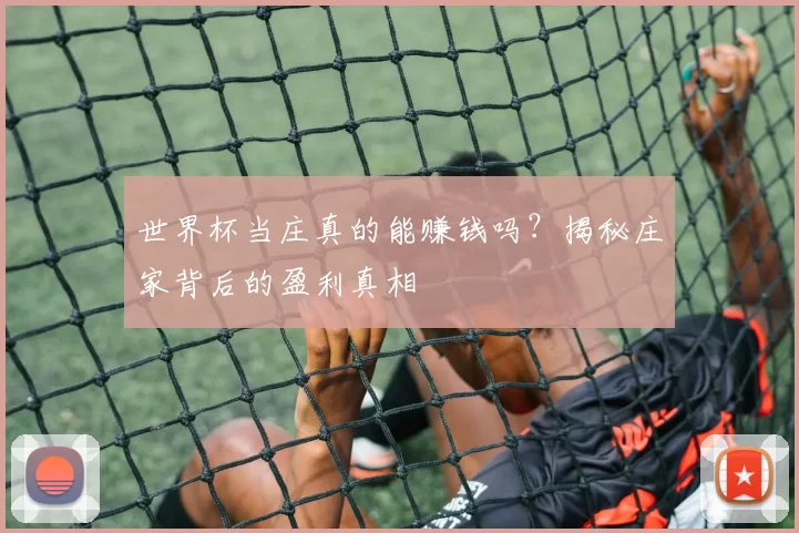 世界杯当庄真的能赚钱吗？揭秘庄家背后的盈利真相